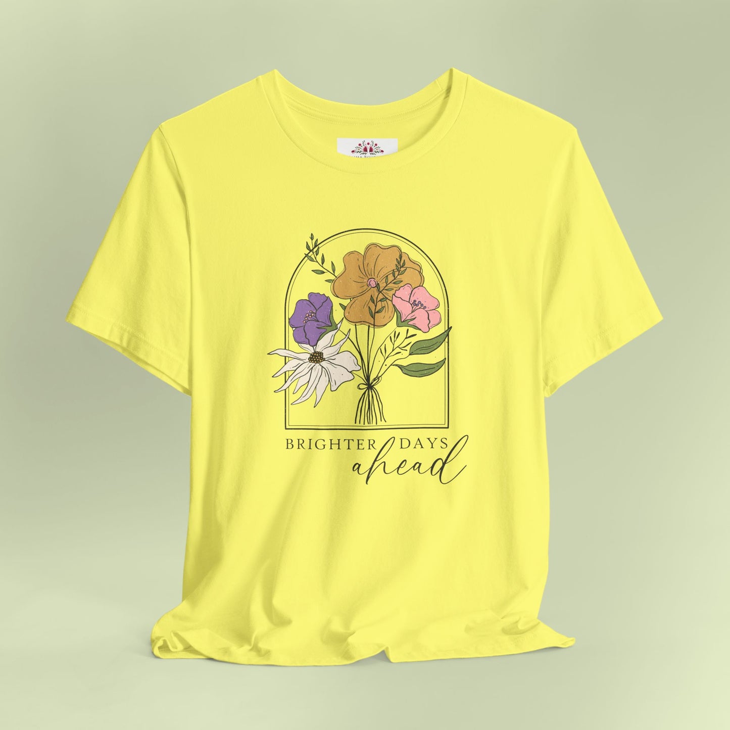 Brighter Days Head. T-Shirt for Women | Inspirational Faith Quote Tee