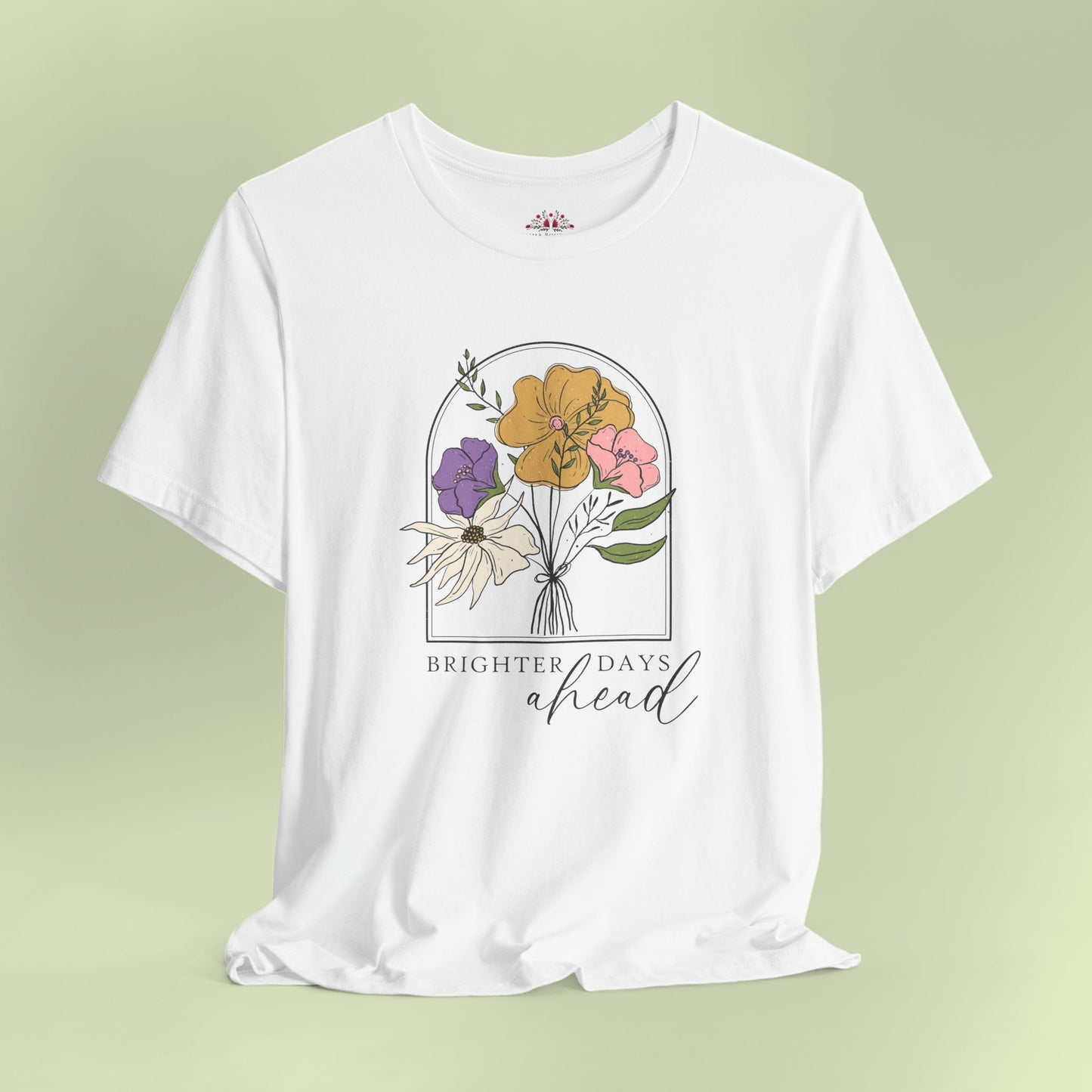 Brighter Days Head. T-Shirt for Women | Inspirational Faith Quote Tee