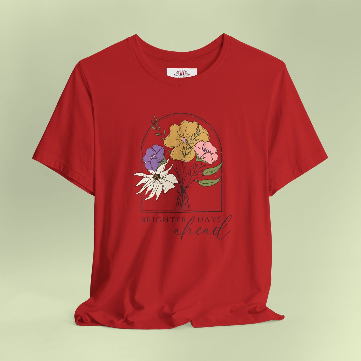 Brighter Days Head. T-Shirt for Women | Inspirational Faith Quote Tee
