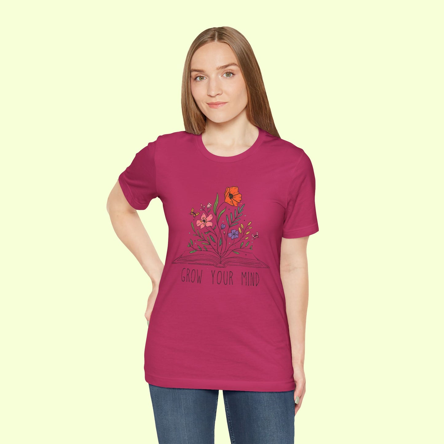 Grow Your Mind. T-Shirt for Women | Inspirational Faith Quote Tee
