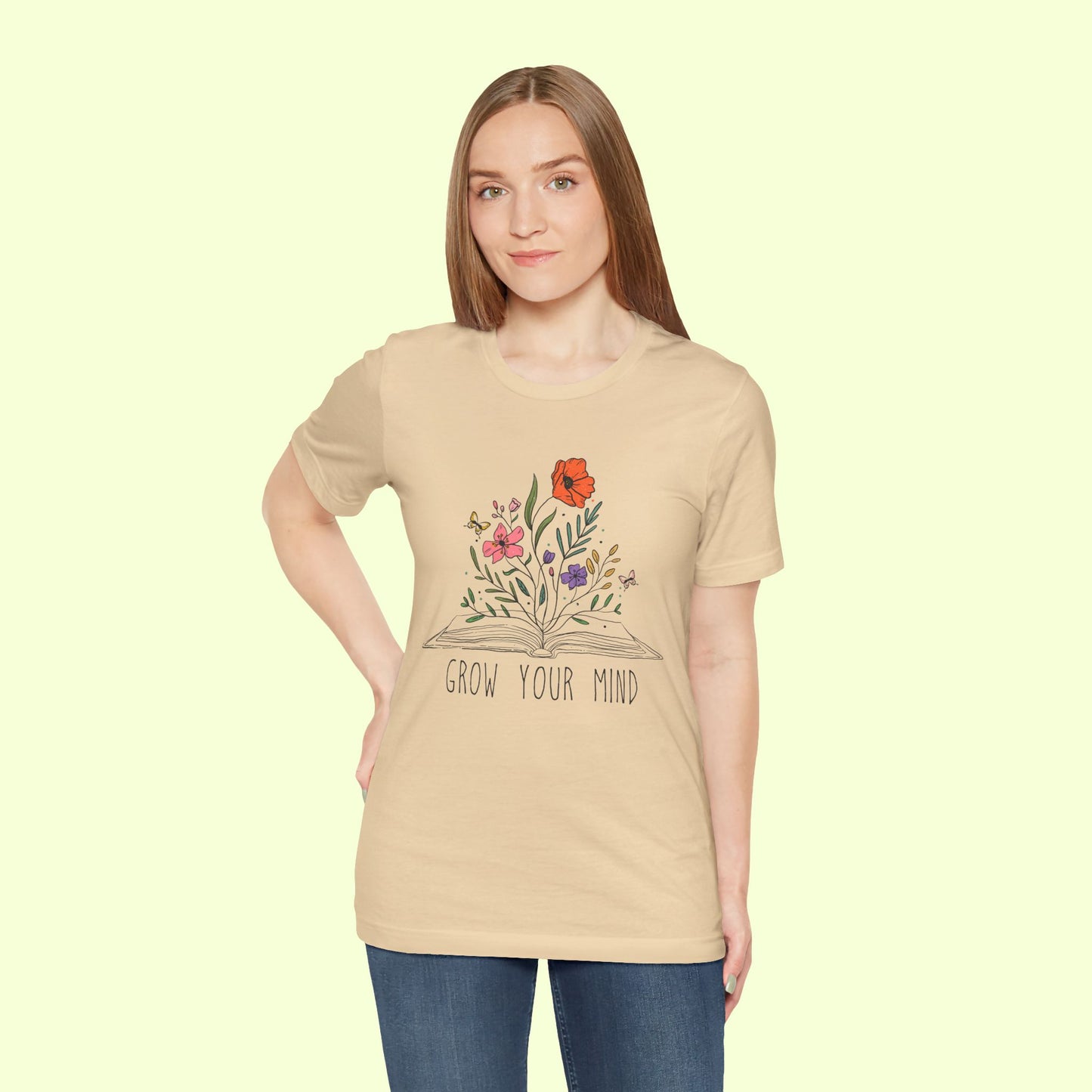 Grow Your Mind. T-Shirt for Women | Inspirational Faith Quote Tee