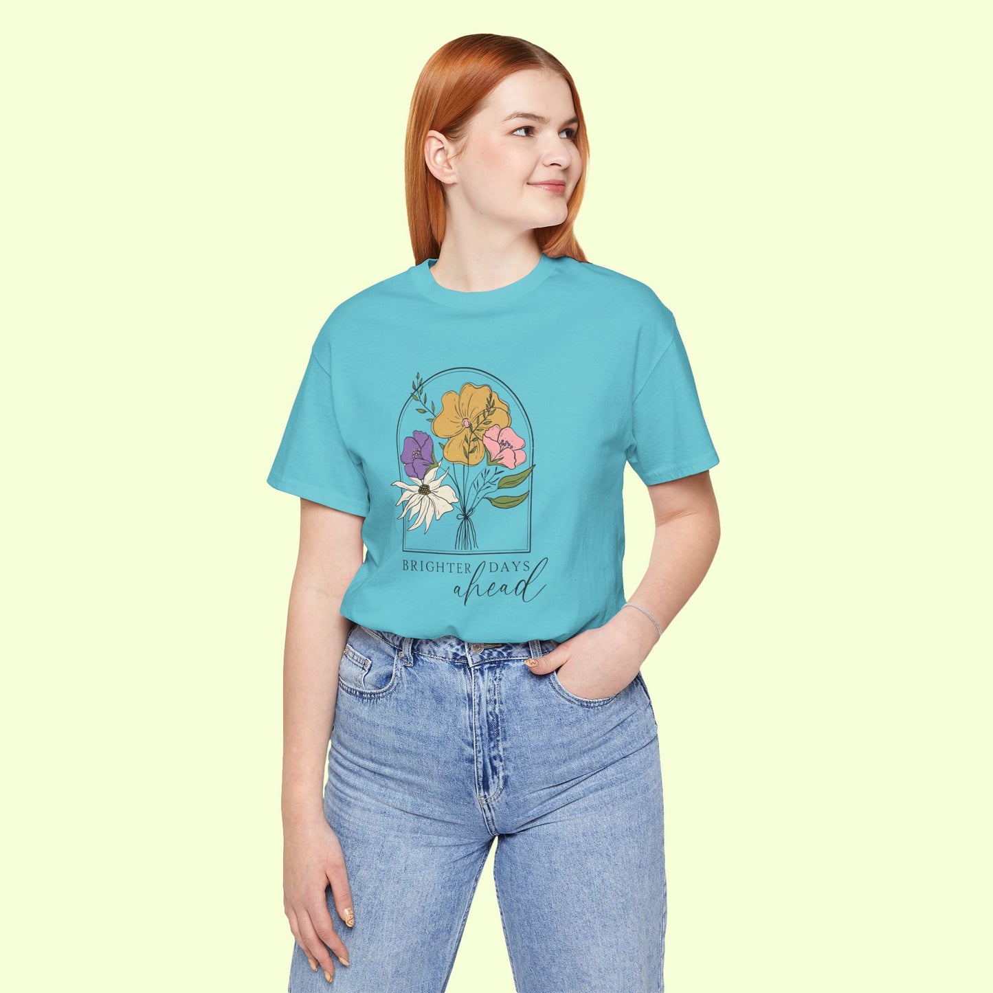 Brighter Days Head. T-Shirt for Women | Inspirational Faith Quote Tee