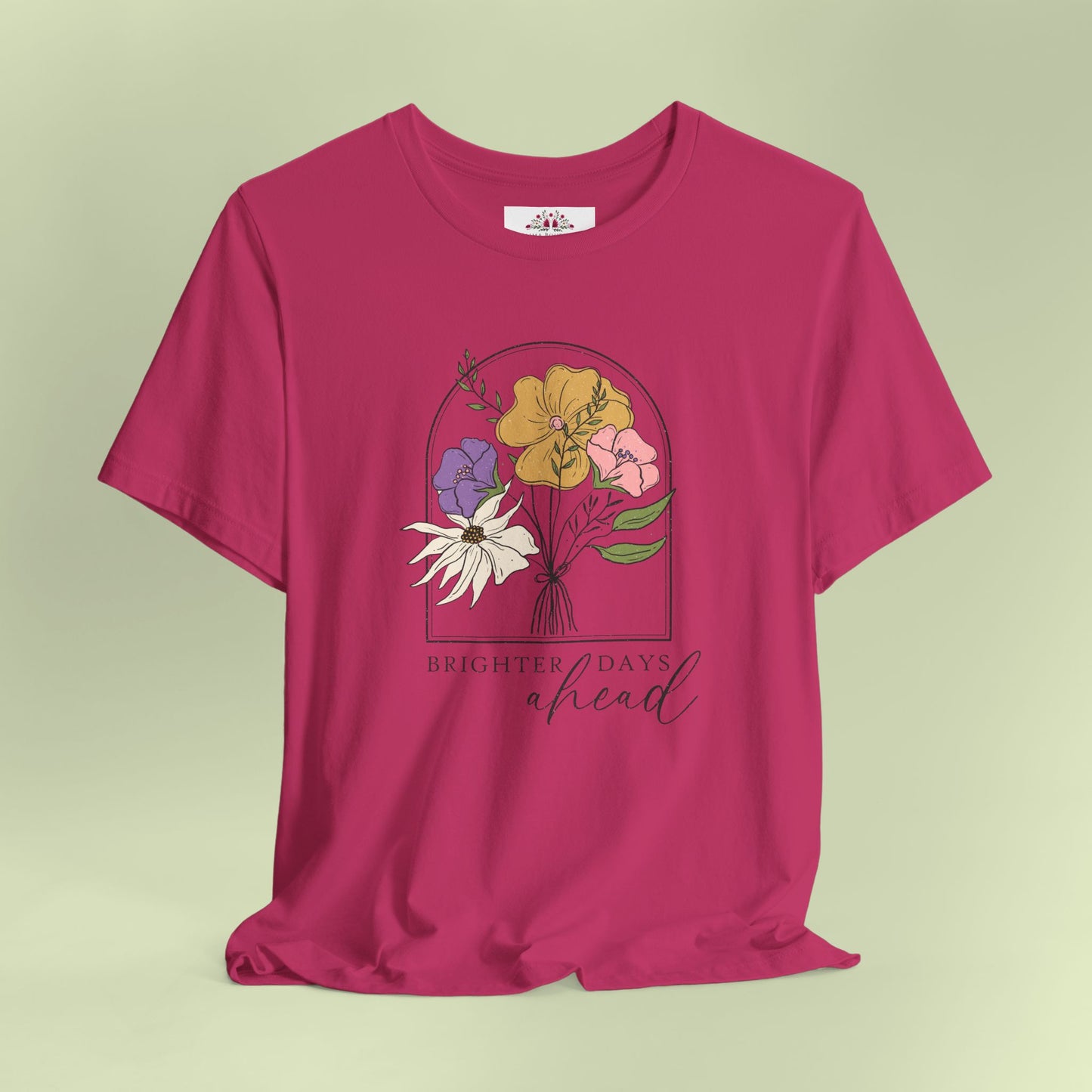 Brighter Days Head. T-Shirt for Women | Inspirational Faith Quote Tee