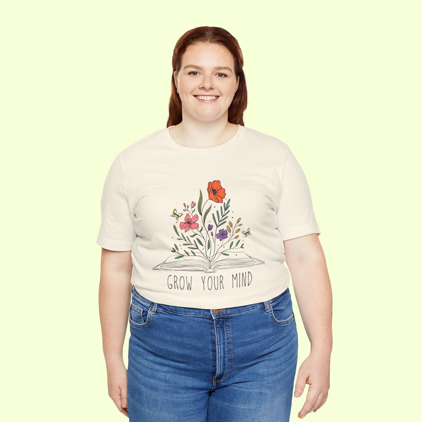 Grow Your Mind. T-Shirt for Women | Inspirational Faith Quote Tee