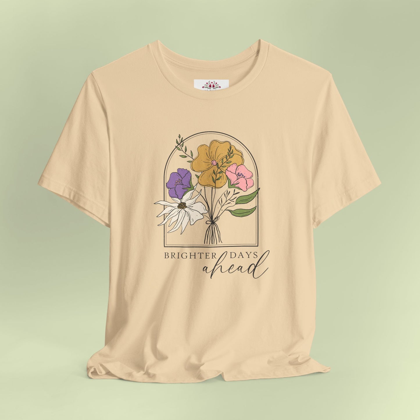 Brighter Days Head. T-Shirt for Women | Inspirational Faith Quote Tee