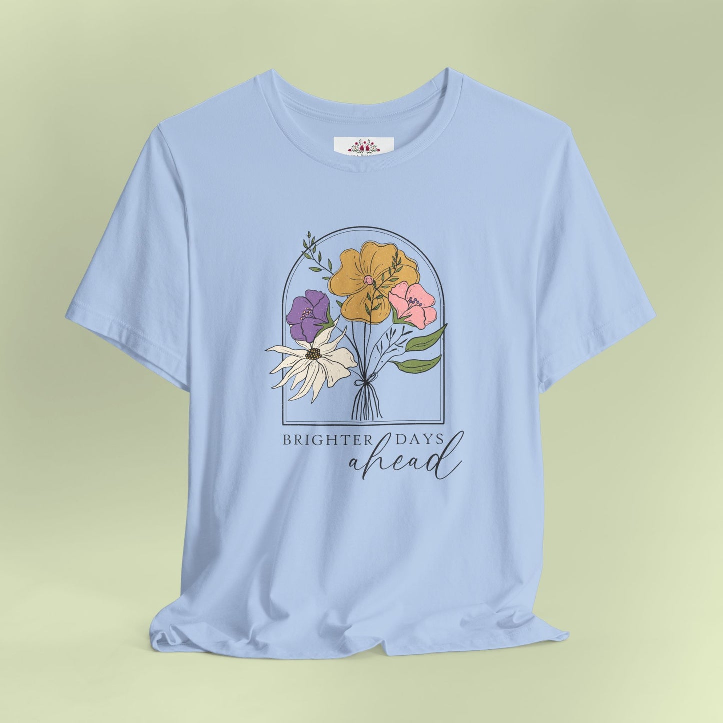 Brighter Days Head. T-Shirt for Women | Inspirational Faith Quote Tee