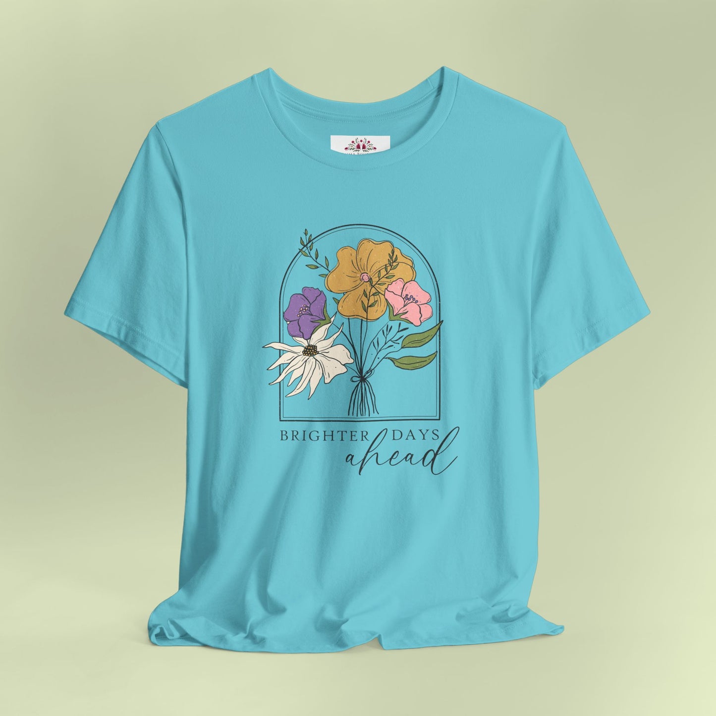 Brighter Days Head. T-Shirt for Women | Inspirational Faith Quote Tee