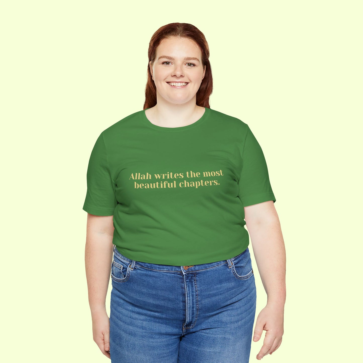 Allah writes the most beautiful chapters.T-Shirt for Women | Inspirational Faith Quote Tee