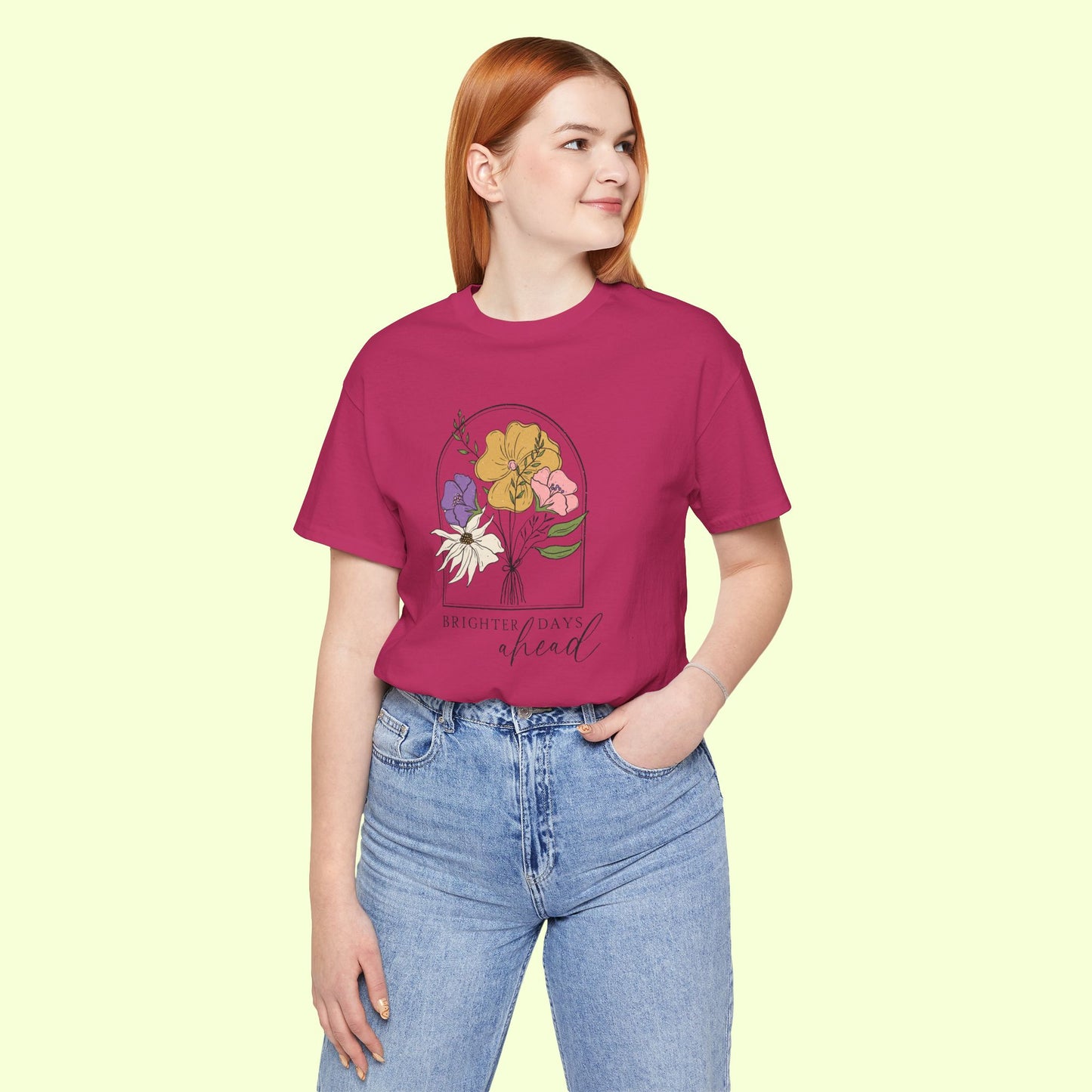 Brighter Days Head. T-Shirt for Women | Inspirational Faith Quote Tee