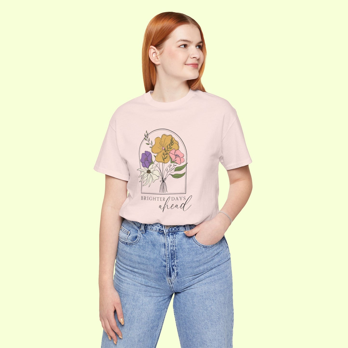Brighter Days Head. T-Shirt for Women | Inspirational Faith Quote Tee