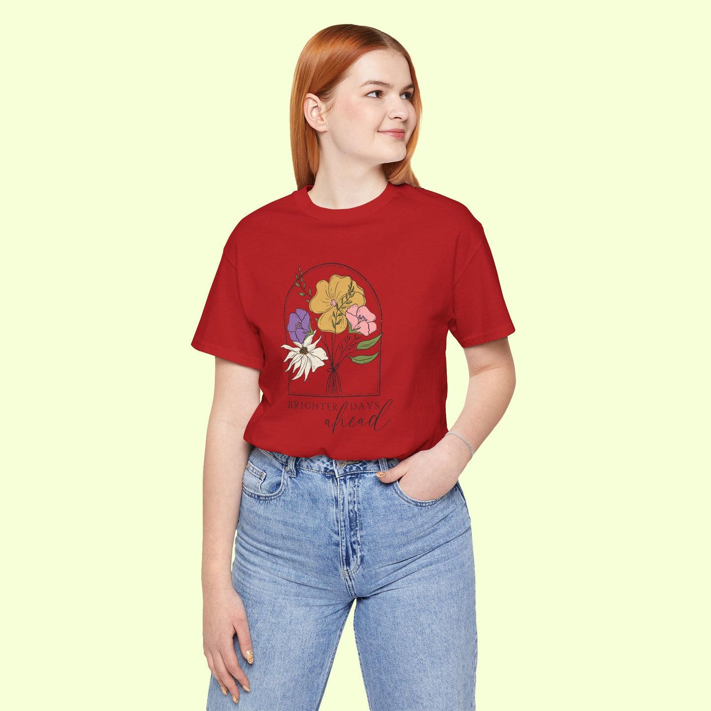 Brighter Days Head. T-Shirt for Women | Inspirational Faith Quote Tee