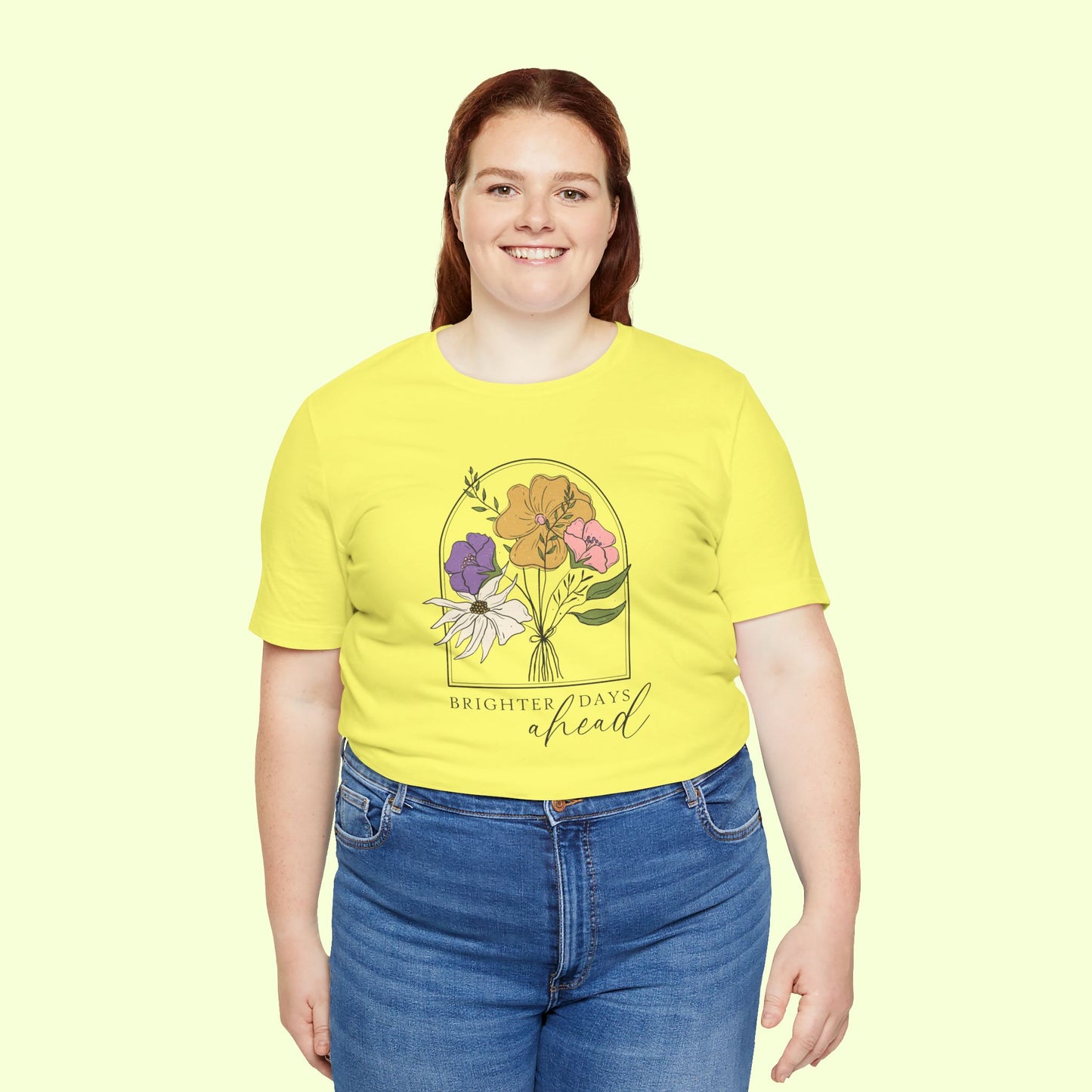 Brighter Days Head. T-Shirt for Women | Inspirational Faith Quote Tee