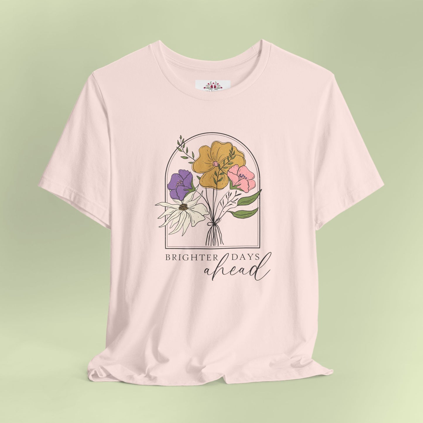 Brighter Days Head. T-Shirt for Women | Inspirational Faith Quote Tee
