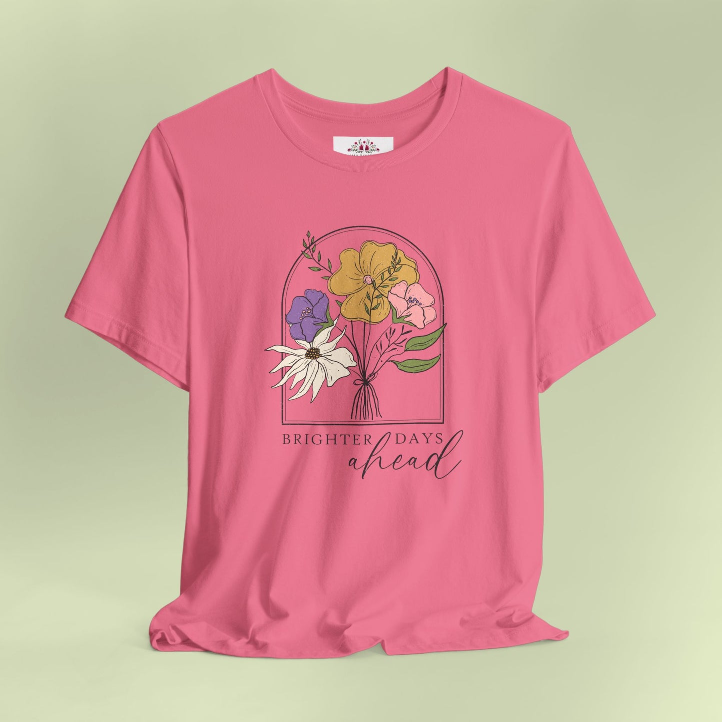 Brighter Days Head. T-Shirt for Women | Inspirational Faith Quote Tee
