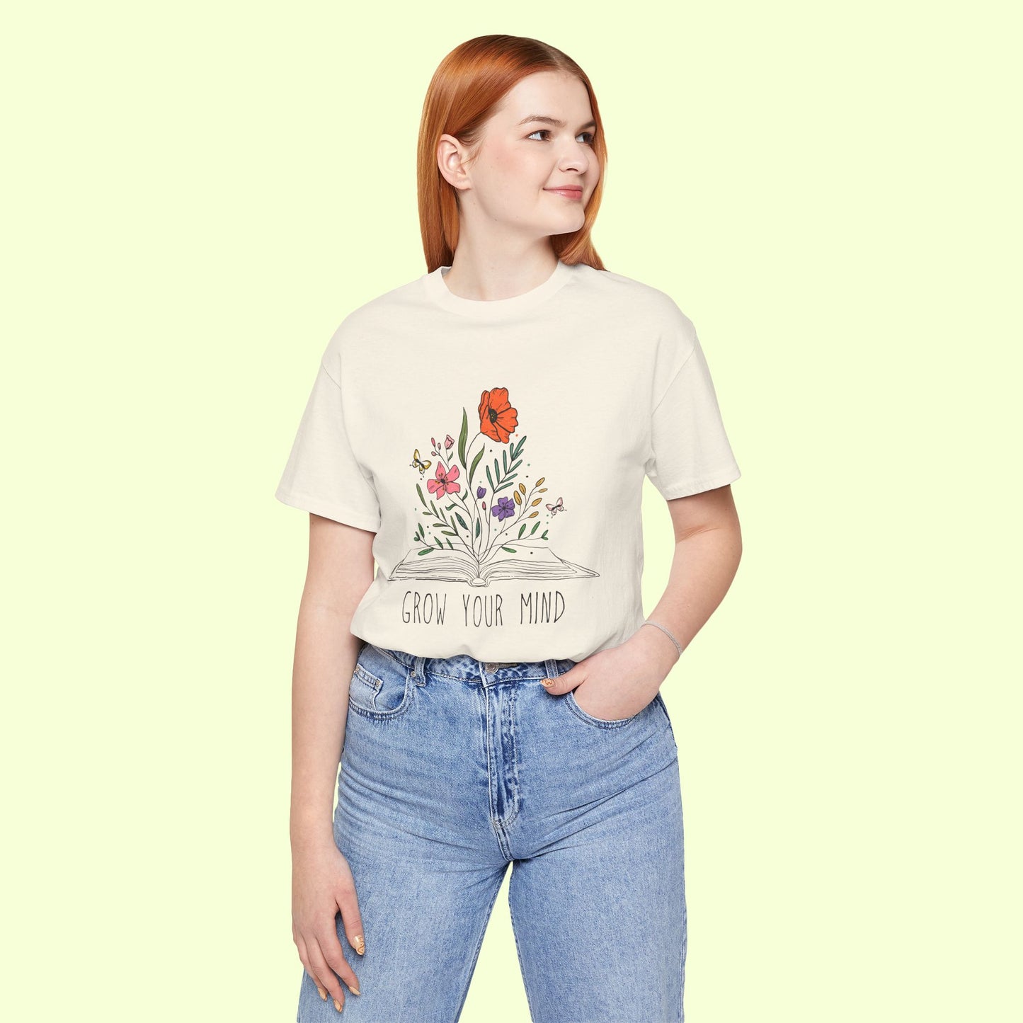 Grow Your Mind. T-Shirt for Women | Inspirational Faith Quote Tee