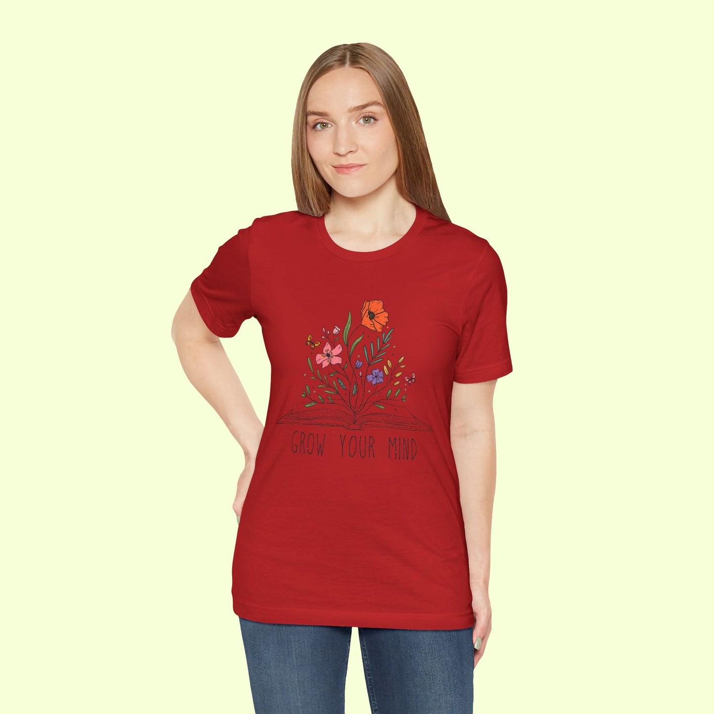 Grow Your Mind. T-Shirt for Women | Inspirational Faith Quote Tee