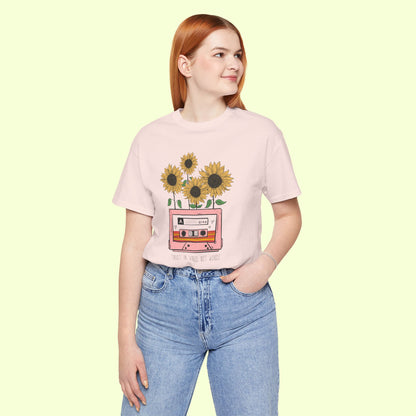 Trust In Vibes Not In Words. T-Shirt for Women | Inspirational Faith Quote Tee