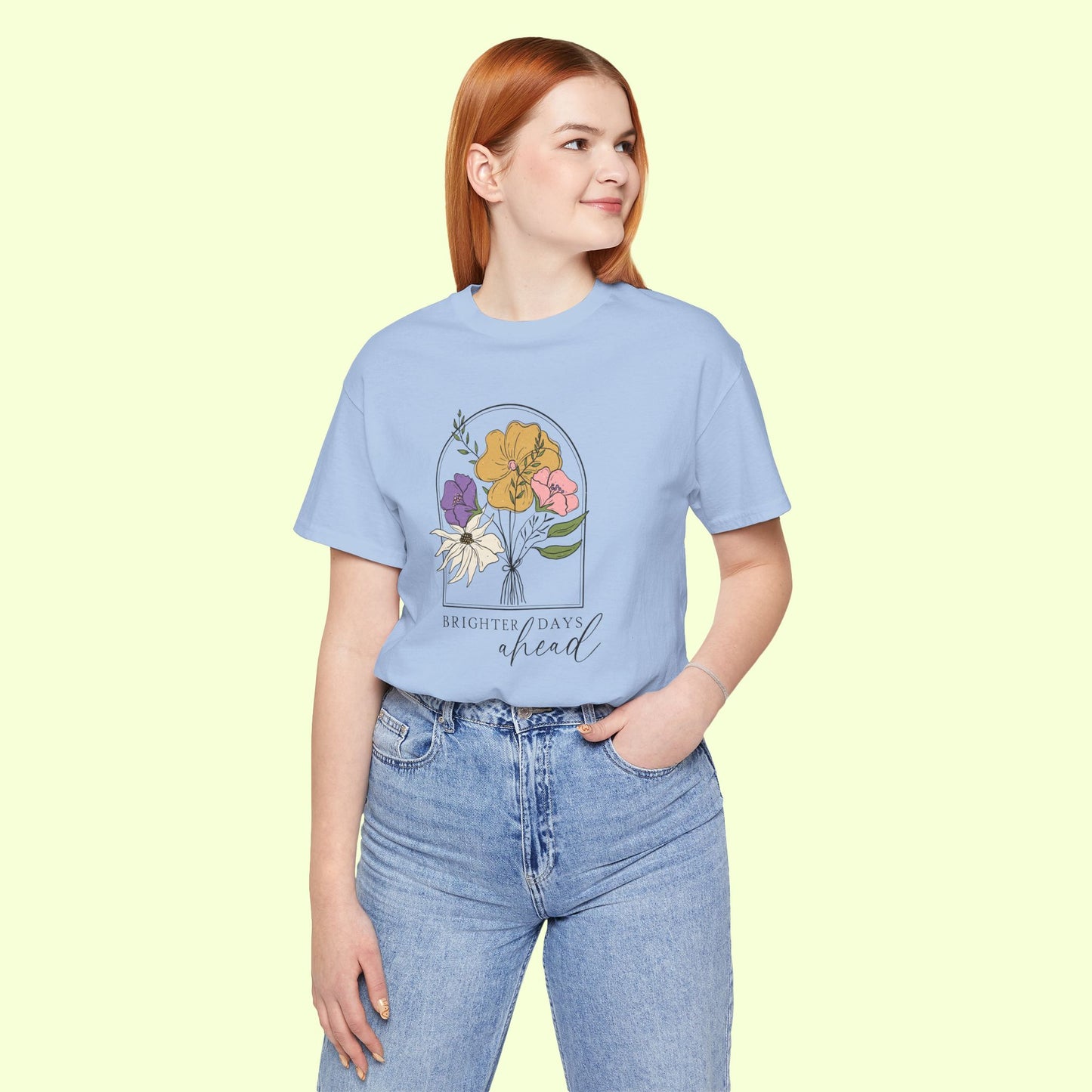 Brighter  Days Head. T-Shirt for Women | Inspirational Faith Quote Tee