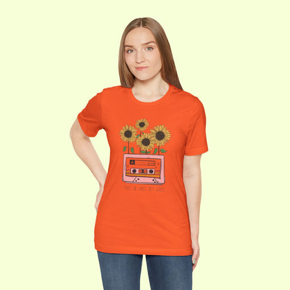 Trust In Vibes Not In Words. T-Shirt for Women | Inspirational Faith Quote Tee