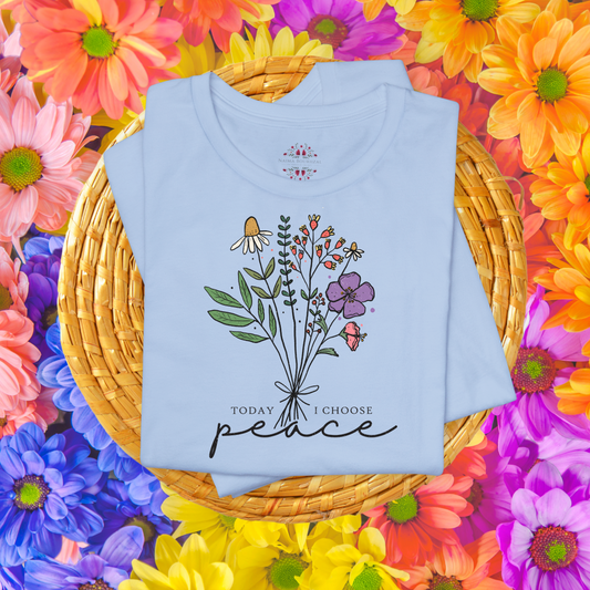 Today I Choose Peace. T-Shirt for Women | Inspirational Faith Quote Tee