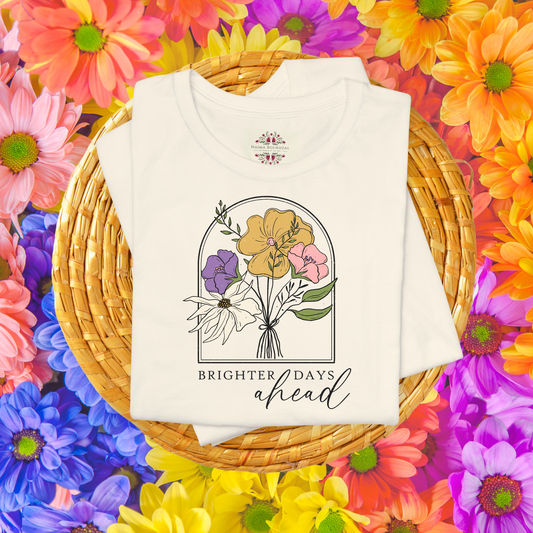 Brighter  Days Head. T-Shirt for Women | Inspirational Faith Quote Tee